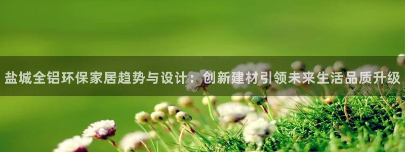 沐鸣2是什么平台：盐城全铝环保家居趋势与设计：创新建材引领未